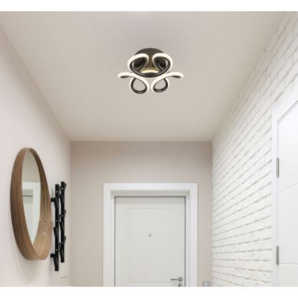 Globo - LED Stropna svetilka LED/24W/230V 2700/4000/6000K pr. 26 cm črna