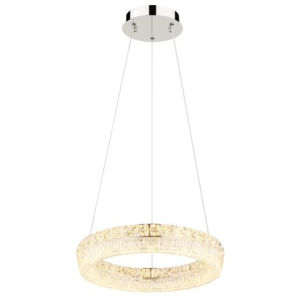 Globo - LED zatemljiv lestenec na kablu LED/24W/230V 2700-6000K prozoren + daljinski upravljalnik