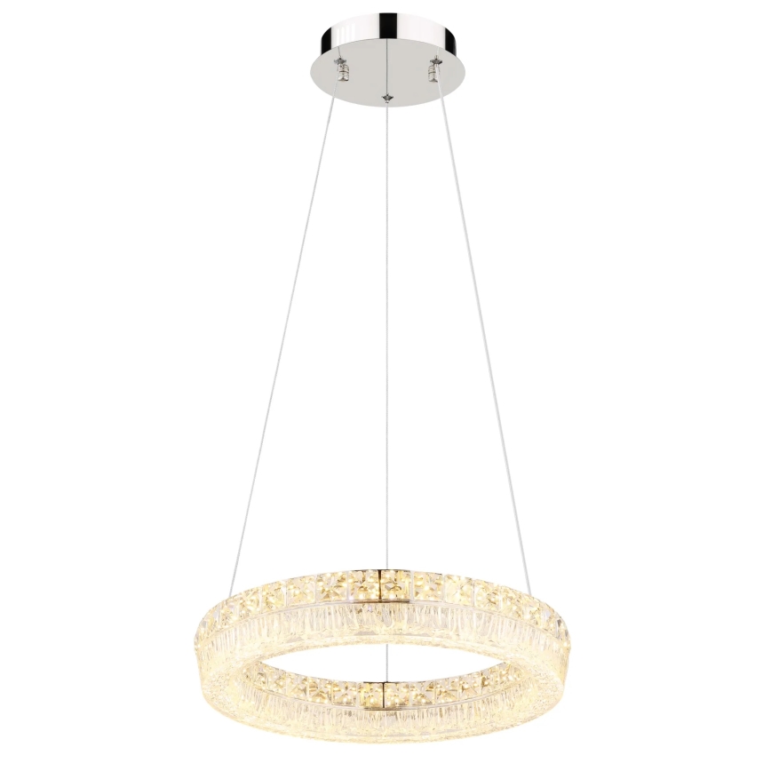 Globo - LED zatemljiv lestenec na kablu LED/24W/230V 2700-6000K prozoren + daljinski upravljalnik