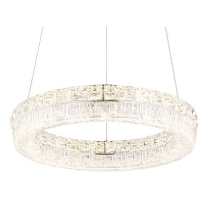 Globo - LED zatemljiv lestenec na kablu LED/24W/230V 2700-6000K prozoren + daljinski upravljalnik