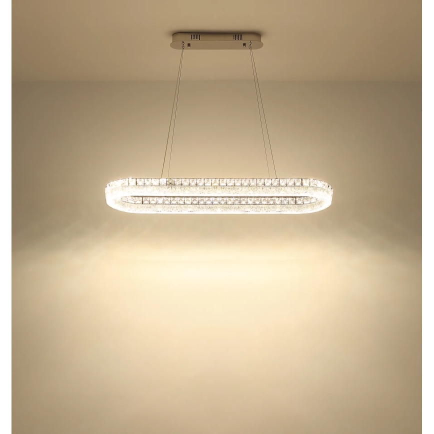 Globo - LED zatemnjevalni lestenec na kablu LED/40W/230V 2700-6000K prozoren + daljinski upravljalnik