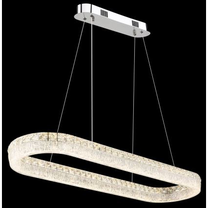 Globo - LED zatemnjevalni lestenec na kablu LED/40W/230V 2700-6000K prozoren + daljinski upravljalnik