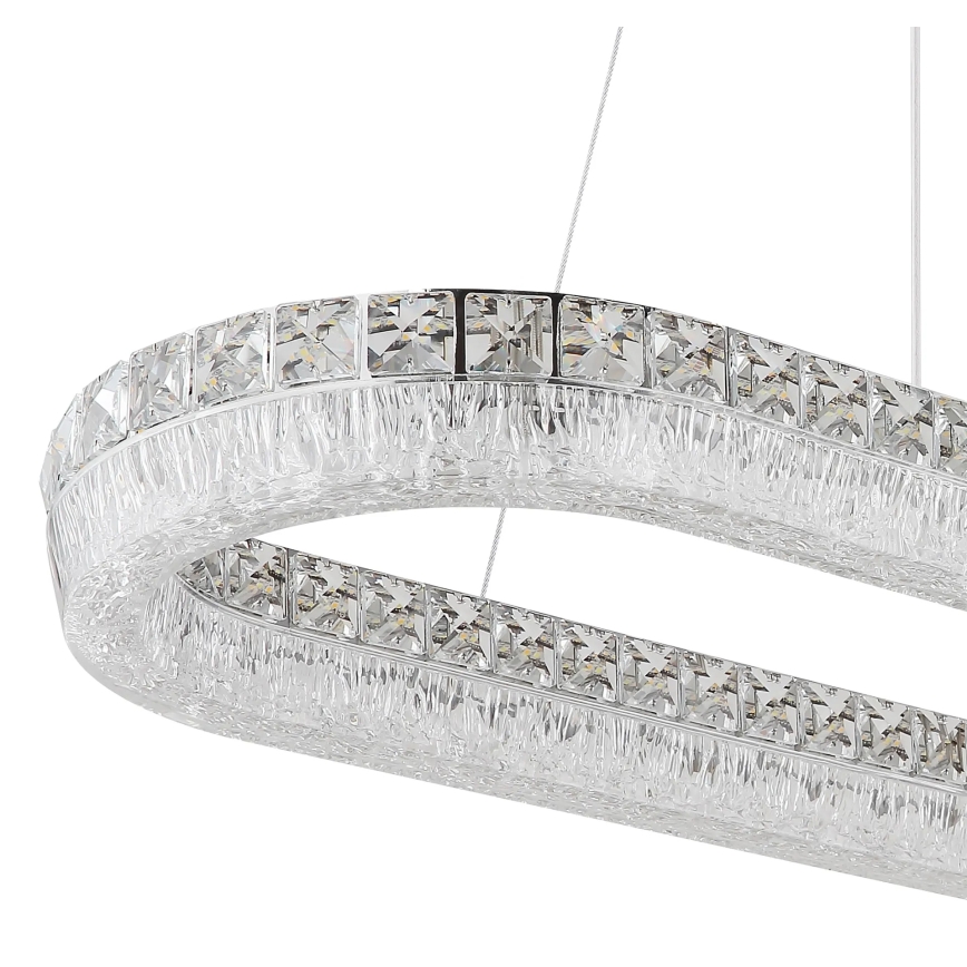 Globo - LED zatemnjevalni lestenec na kablu LED/40W/230V 2700-6000K prozoren + daljinski upravljalnik