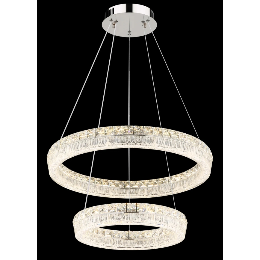 Globo - LED zatemnljiv lestenec na kablu LED/60W/230V 2700-6000K prozoren + daljinski upravljalnik