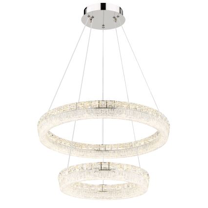Globo - LED zatemnljiv lestenec na kablu LED/60W/230V 2700-6000K prozoren + daljinski upravljalnik