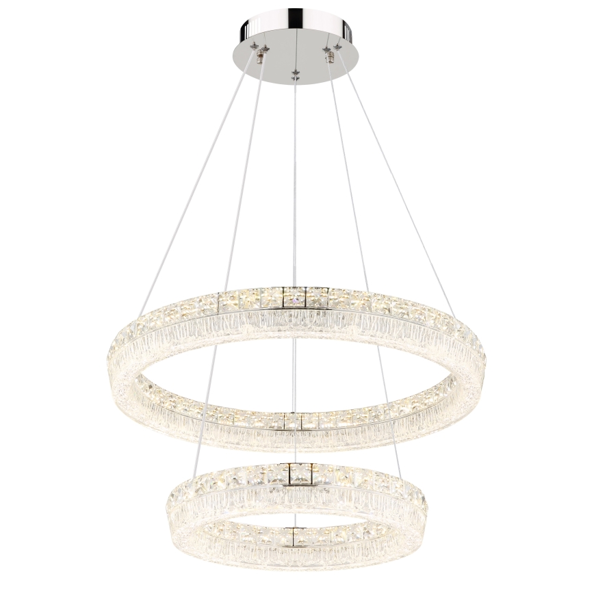 Globo - LED zatemnljiv lestenec na kablu LED/60W/230V 2700-6000K prozoren + daljinski upravljalnik