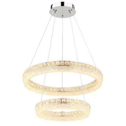 Globo - LED zatemnljiv lestenec na kablu LED/60W/230V 2700-6000K prozoren + daljinski upravljalnik