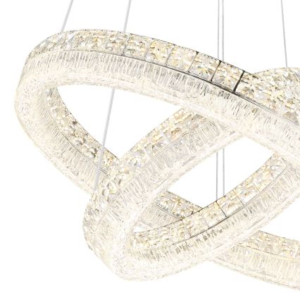 Globo - LED zatemnljiv lestenec na kablu LED/60W/230V 2700-6000K prozoren + daljinski upravljalnik