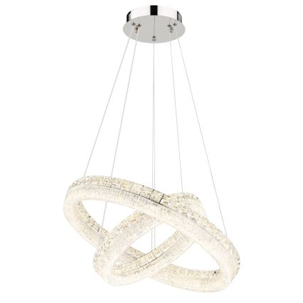 Globo - LED zatemnljiv lestenec na kablu LED/60W/230V 2700-6000K prozoren + daljinski upravljalnik