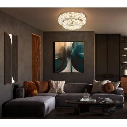 Globo - zatemnljiva stropna LED svetilka, 55 W/230 V, 2700–6000 K, premer 61 cm + daljinski upravljalnik