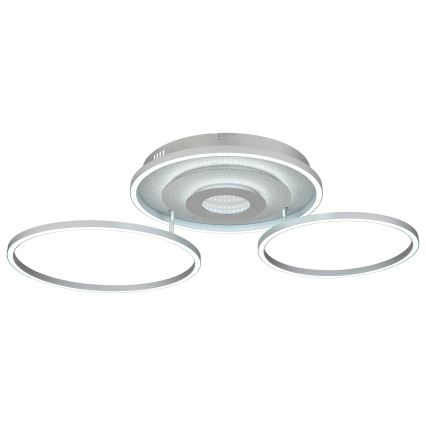 Globo - Stropna LED svetilka z zatemnjevanjem LED/40W/230V 2700-6500K 57x99,2 cm srebrna + daljinski upravljalnik