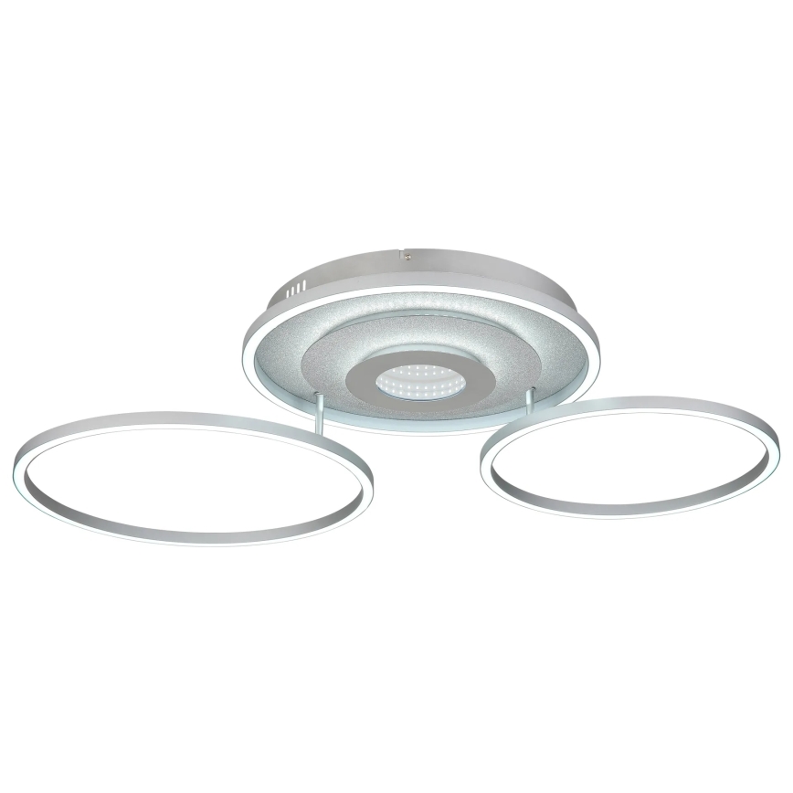 Globo - Stropna LED svetilka z zatemnjevanjem LED/40W/230V 2700-6500K 57x99,2 cm srebrna + daljinski upravljalnik