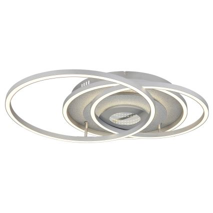 Globo - Stropna LED svetilka z zatemnjevanjem LED/40W/230V 2700-6500K 57x99,2 cm srebrna + daljinski upravljalnik