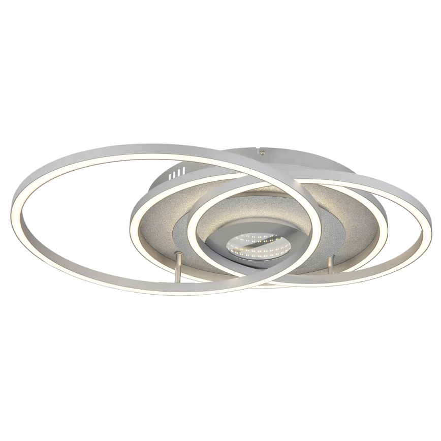 Globo - Stropna LED svetilka z zatemnjevanjem LED/40W/230V 2700-6500K 57x99,2 cm srebrna + daljinski upravljalnik
