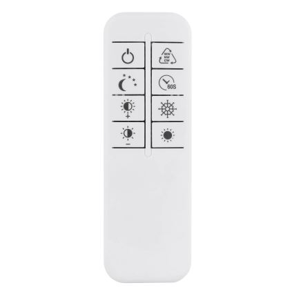 Globo - Stropna LED svetilka z zatemnjevanjem LED/40W/230V 2700-6500K 57x99,2 cm srebrna + daljinski upravljalnik