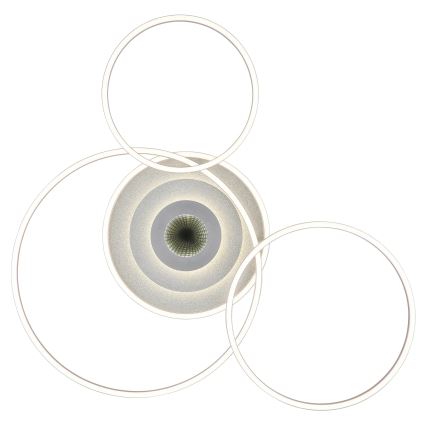 Globo - LED zatemnjivo stropno svetilo LED/60W/230V 2700-6500K 80,8x99,2 cm srebrno + daljinski upravljalnik