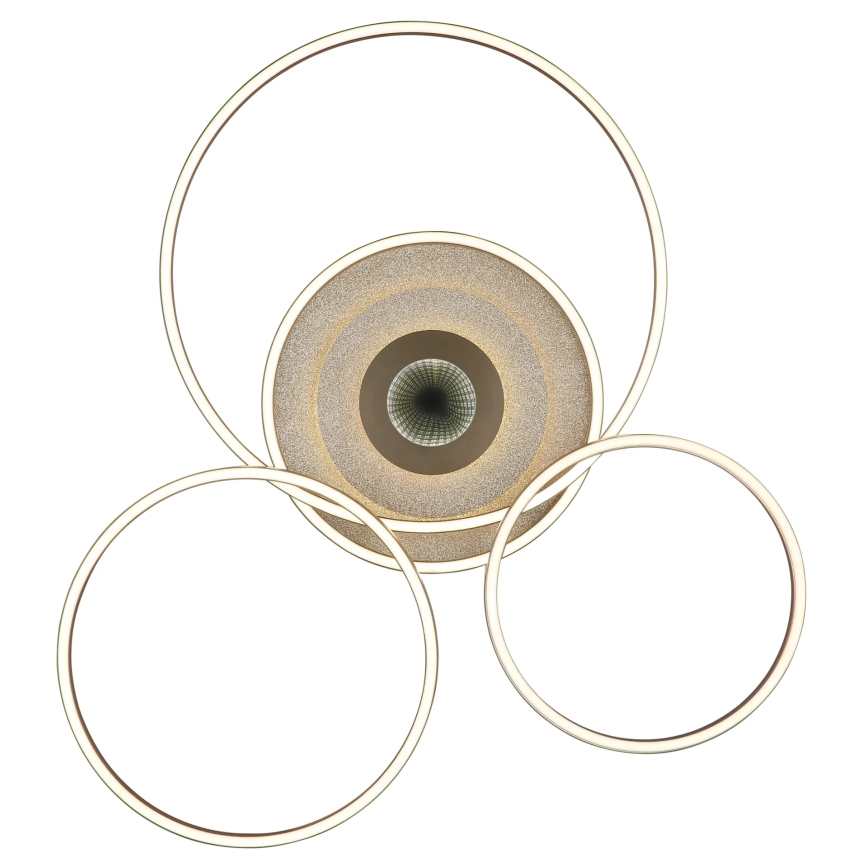 Globo - Zatemnjivo LED stropno svetilo LED/60W/230V 2700-6500K 80,8x99,2 cm medenina + daljinski upravljalnik