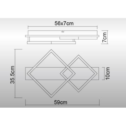 Globo - LED Stropna svetilka LED/24W/230V 3000K
