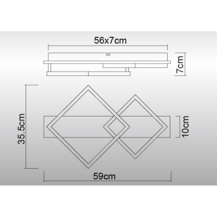 Globo - LED Stropna svetilka LED/24W/230V 3000K