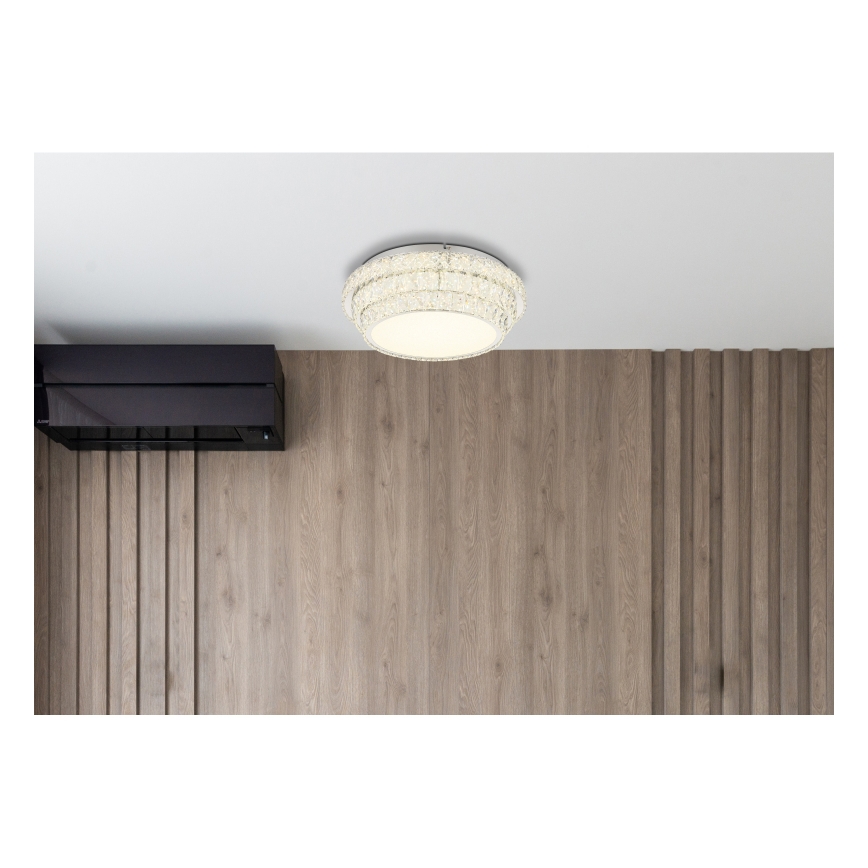 Globo - LED Zatemnitvena stropna svetilka LED/48W/230V 2700-6000K pr. 50 cm bela + Daljinski upravljalnik
