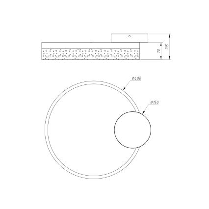 Globo - LED Stropna svetilka LED/24W/230V