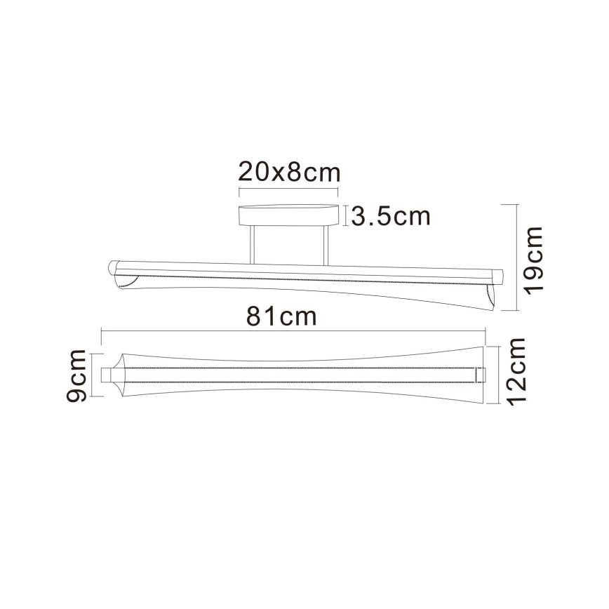 Globo - LED lestenec na palici LED/28W/230V 2700/4000/6000K