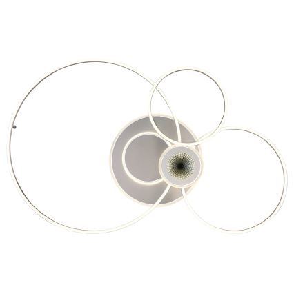 Globo - LED stropna svetilka z zatemnjevanjem LED/36W/230V 2700-6500K srebrna + daljinski upravljalnik