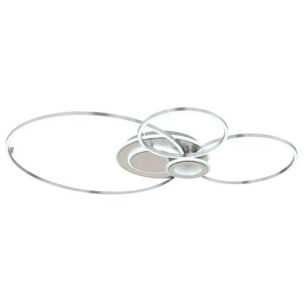 Globo - LED stropna svetilka z zatemnjevanjem LED/36W/230V 2700-6500K srebrna + daljinski upravljalnik