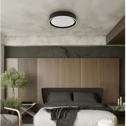 Globo - Zatemnljivo LED stropno svetilo LED/40W/230V 2700-6500K premer 51,5 cm črno + daljinski upravljalnik