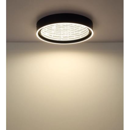 Globo - Zatemnljivo LED stropno svetilo LED/40W/230V 2700-6500K premer 51,5 cm črno + daljinski upravljalnik