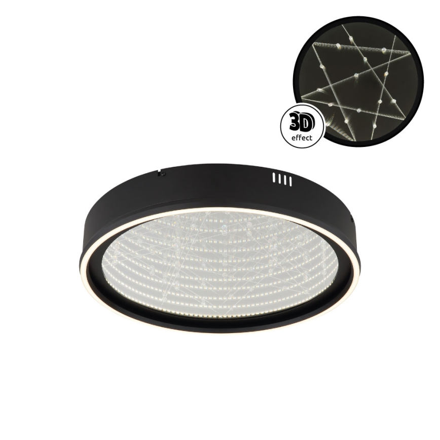 Globo - Zatemnljivo LED stropno svetilo LED/40W/230V 2700-6500K premer 51,5 cm črno + daljinski upravljalnik