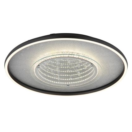 Globo - LED stropna svetilka LED/40W/230V, 3000/4000/6000K, premer 51,5 cm, črna