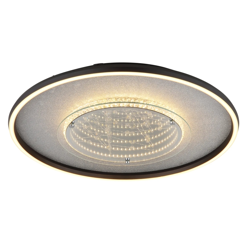 Globo - LED stropna svetilka LED/40W/230V, 3000/4000/6000K, premer 51,5 cm, črna