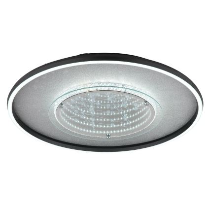 Globo - LED stropna svetilka LED/40W/230V, 3000/4000/6000K, premer 51,5 cm, črna