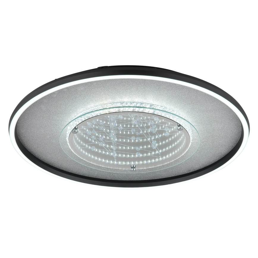Globo - LED stropna svetilka LED/40W/230V, 3000/4000/6000K, premer 51,5 cm, črna