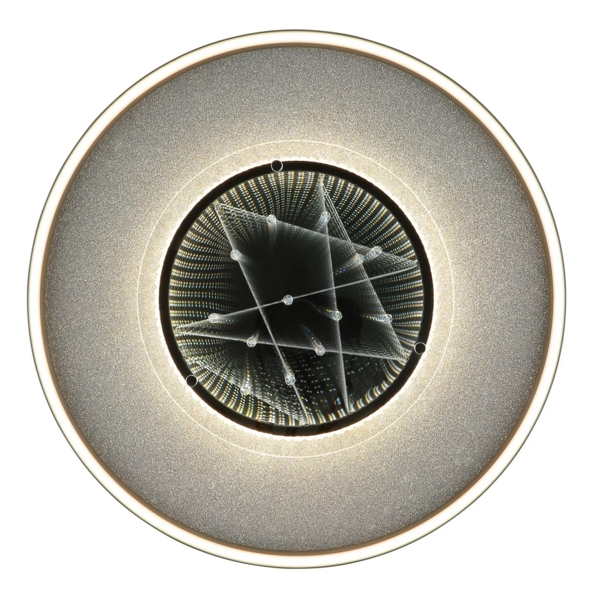 Globo - LED stropna svetilka LED/40W/230V, 3000/4000/6000K, premer 51,5 cm, črna
