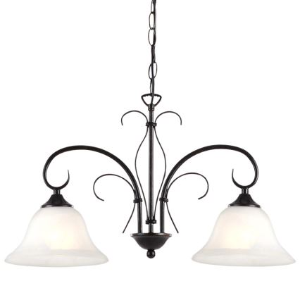 GLOBO 68410-2 - Lestenec na verigi ARIES 2xE27/60W/230V