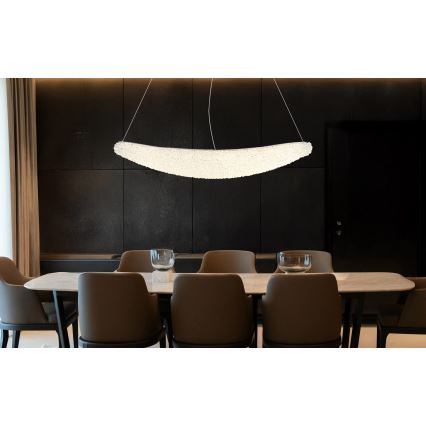 Globo - Zatemnljiv LED lestenec na kablu LED/40W/230V 2700-6000K sijajni krom + daljinski upravljalnik