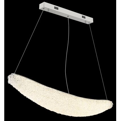 Globo - Zatemnljiv LED lestenec na kablu LED/40W/230V 2700-6000K sijajni krom + daljinski upravljalnik