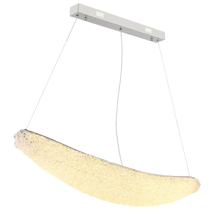Globo - Zatemnljiv LED lestenec na kablu LED/40W/230V 2700-6000K sijajni krom + daljinski upravljalnik