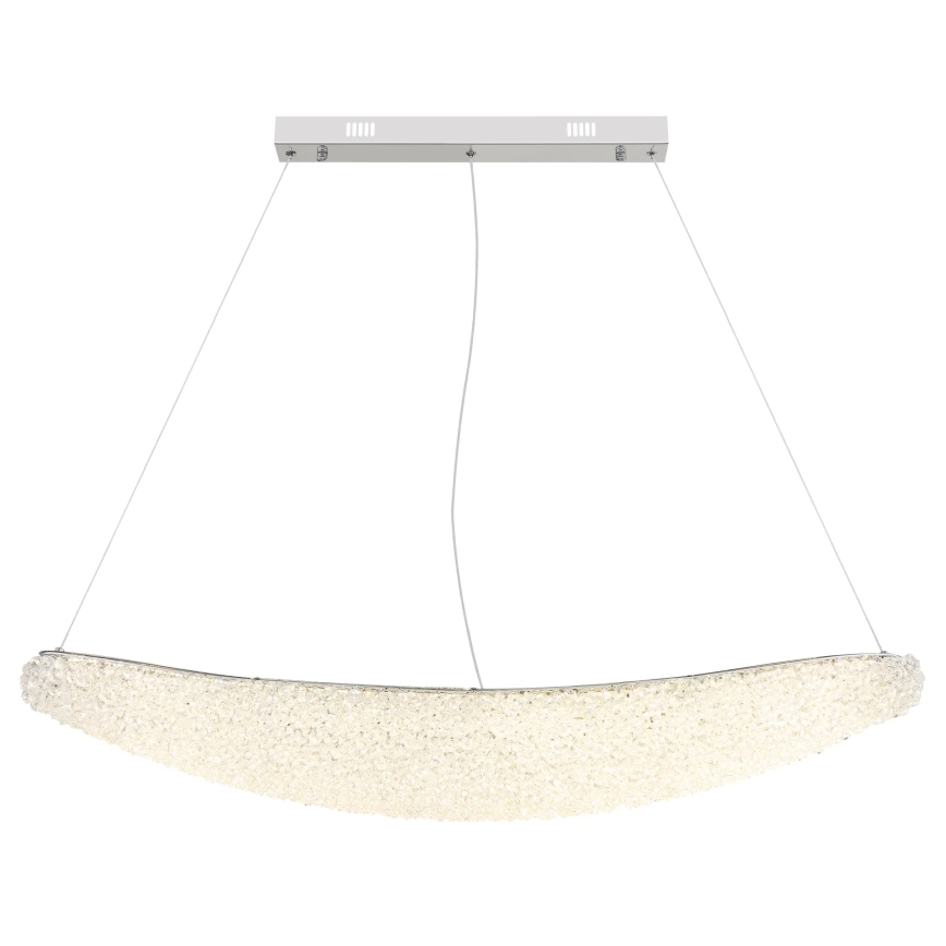 Globo - Zatemnljiv LED lestenec na kablu LED/40W/230V 2700-6000K sijajni krom + daljinski upravljalnik