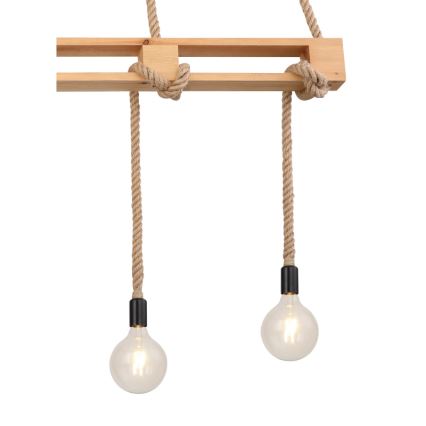 Globo - Lestenec na vrvici 4xE27/60W/230V bor