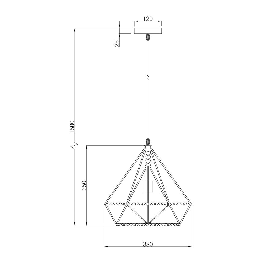 Globo 69029 - Lestenec na vrvici ULLEU 1xE27/60W/230V