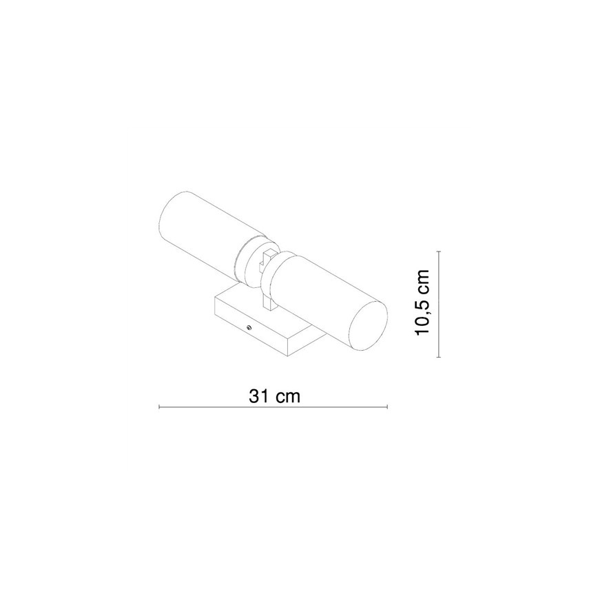 Globo - Kopalniška stenska svetilka 2xE14/40W/230V IP44