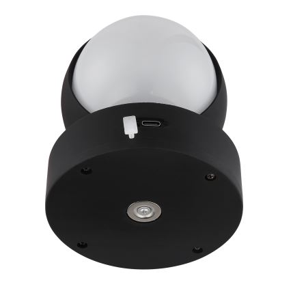 Globo - LED Zatemnitvena polnilna na dotik stenska svetilka LED/1,4W/5V 1800 mAh črna