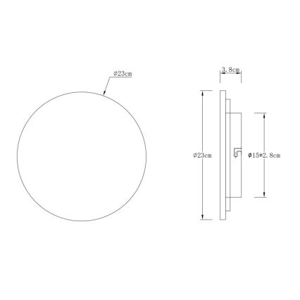 Globo - LED stenska svetilka LED/12W/230V 3000K