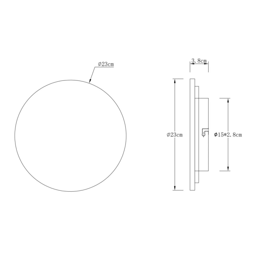 Globo - LED stenska svetilka LED/12W/230V 3000K