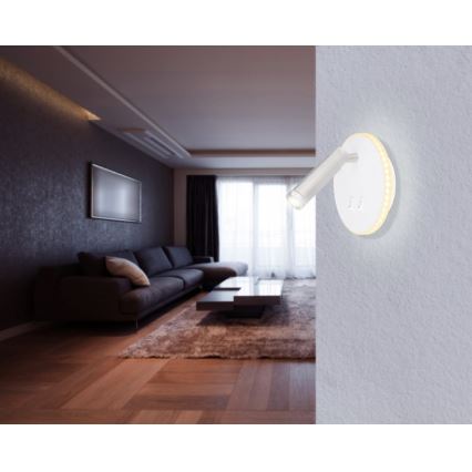 Globo - LED Stenski reflektor LED/6W + LED/1W/230V
