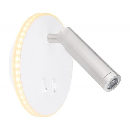 Globo - LED Stenski reflektor LED/6W + LED/1W/230V