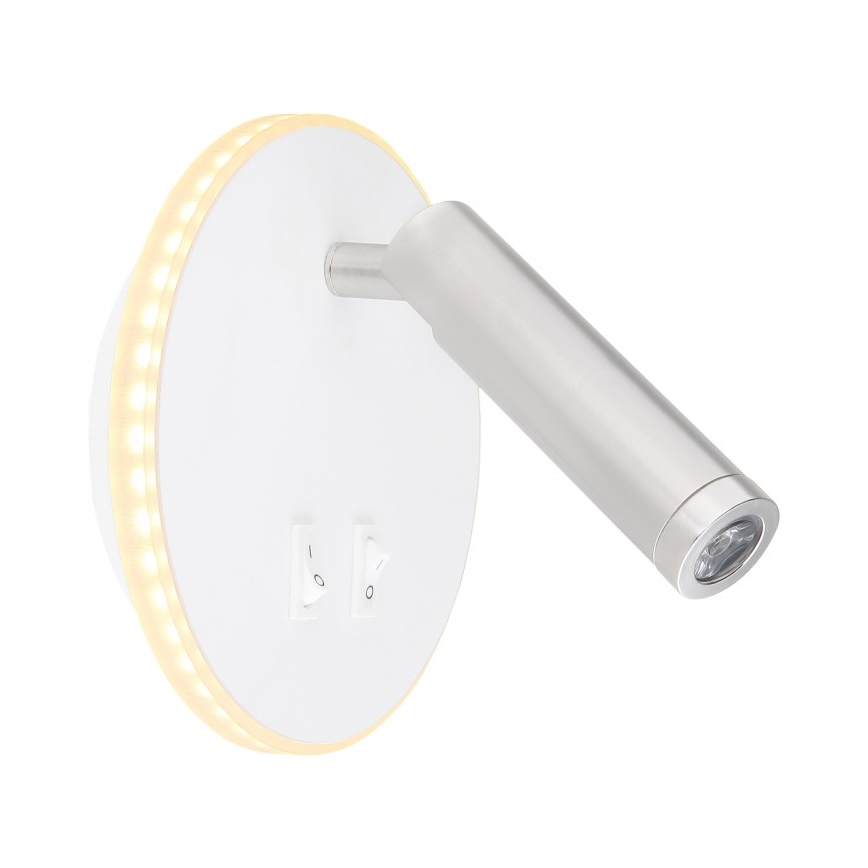 Globo - LED Stenski reflektor LED/6W + LED/1W/230V